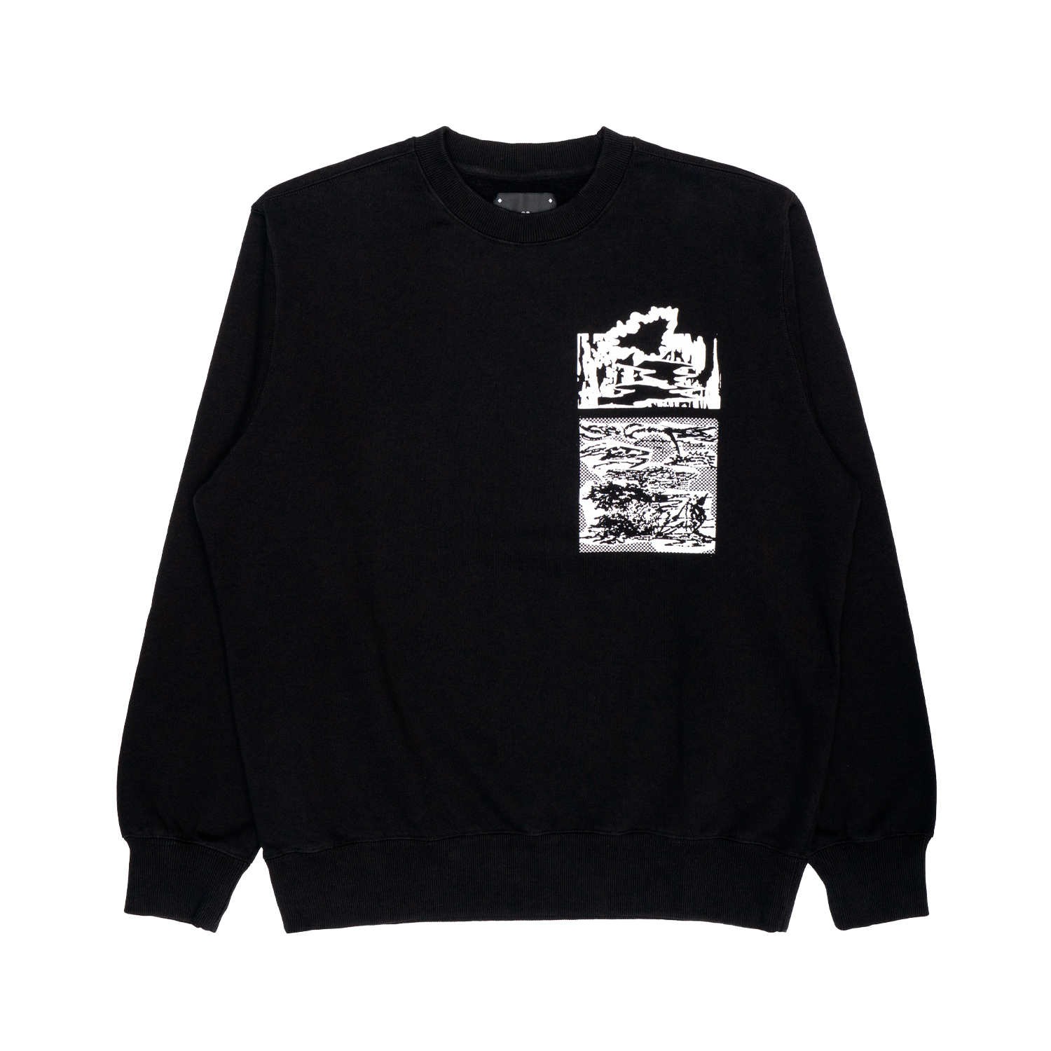Edwin Men's Crewneck Sweatshirt  Panku Sweat In Black