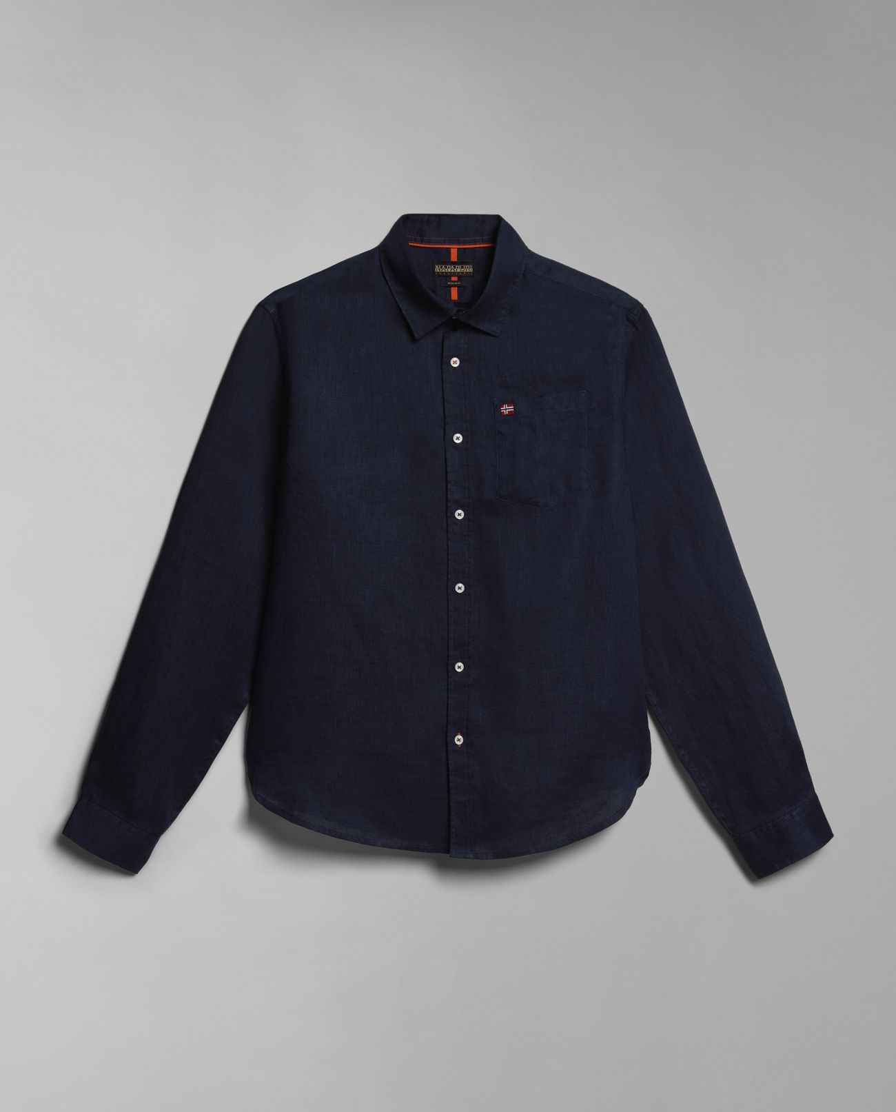 Napapijri Shirts Man G-creton Np0a4h1c 176 Marine Blue In Blue