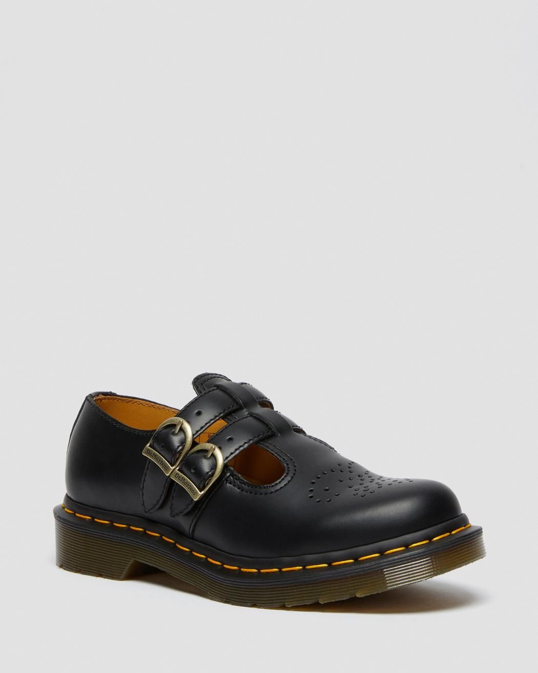 Dr. Martens String Woman  12916001 - 8065 Mary Jane Smooth Black In Black