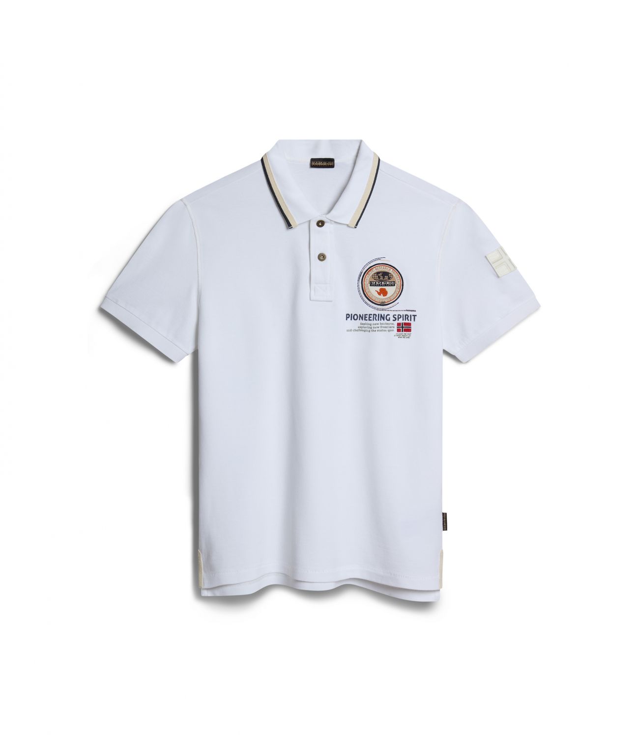 Napapijri Polo Man  Gandy 4 - Np0a4h8r 0021 Bright White In White