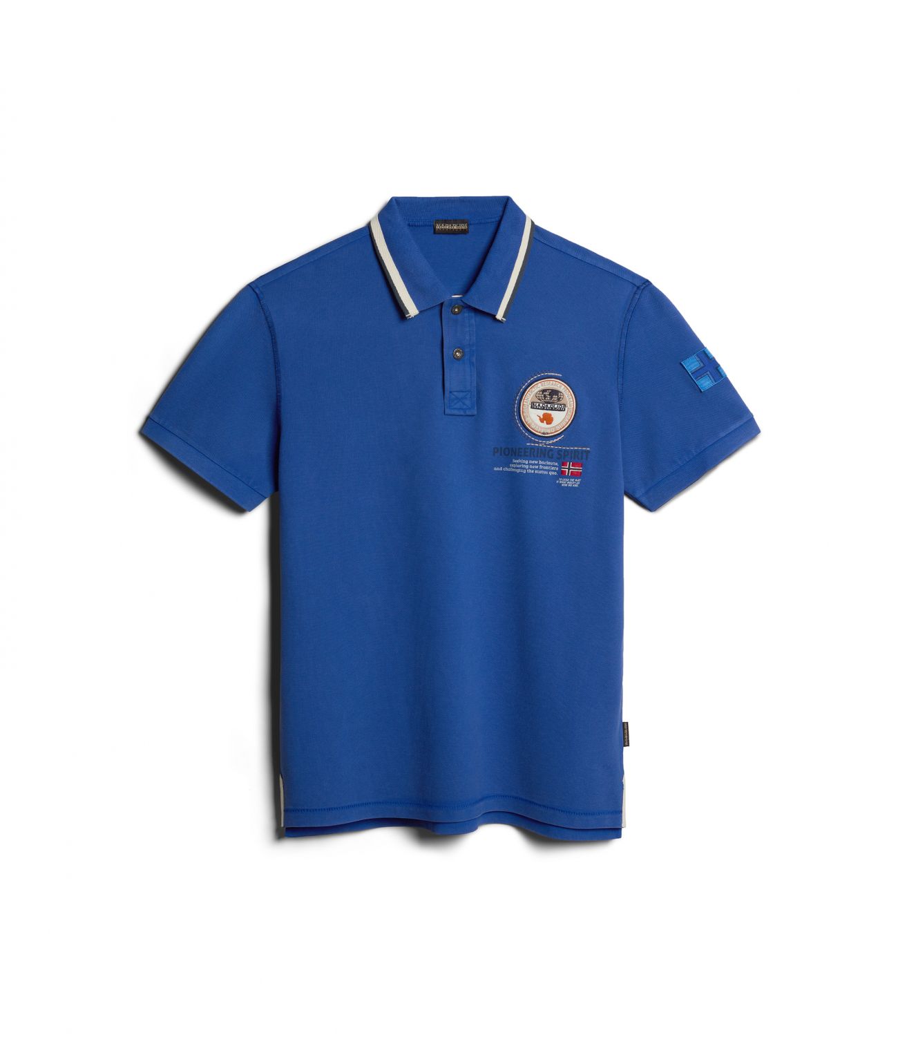Napapijri Polo Man  Gandy 4 - Np0a4h8r B5a1 Blue Mazarin In Blue