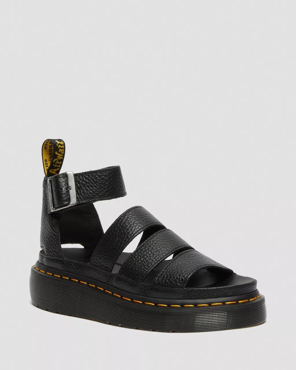 Dr. Martens Sandals Woman  24476001 - Clarissa Ii Quad Black In Animal Print