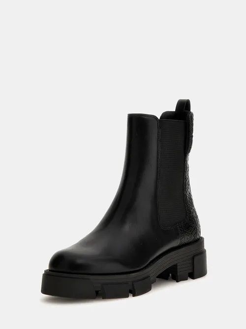 Guess Tronchetto E Stivaletto Donna  Fl7m3d Ele10 Madla3 Black In Black