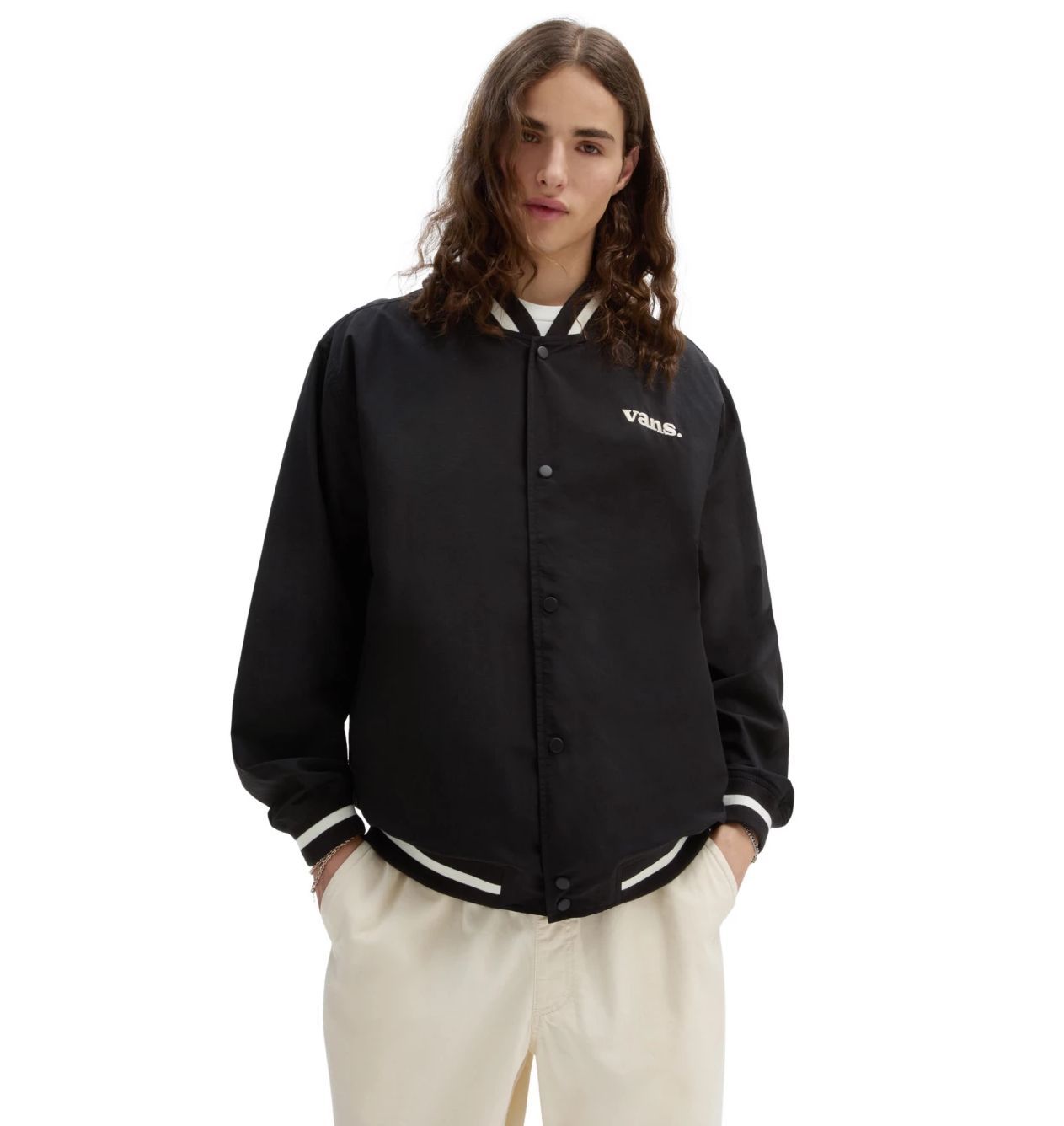 jackets and jackets man Vans Moore varsity - vn0008g0 blk black