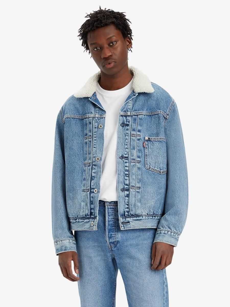 jackets and jackets man levis a4080 0004 - lined type trucker thats a myth lined