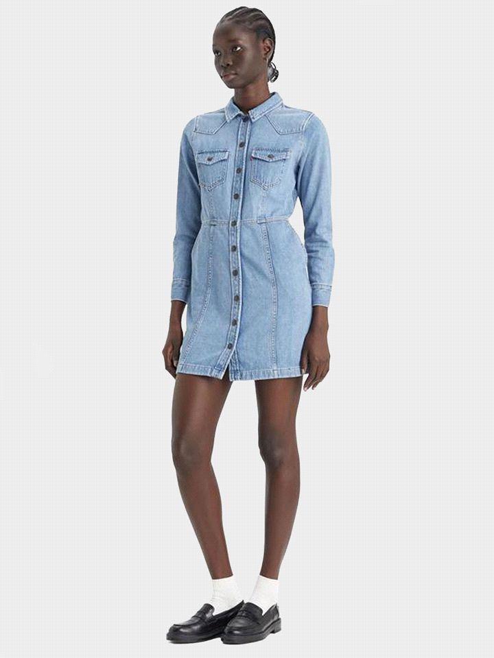 Levi's Flynn Western Dress In Animal Print