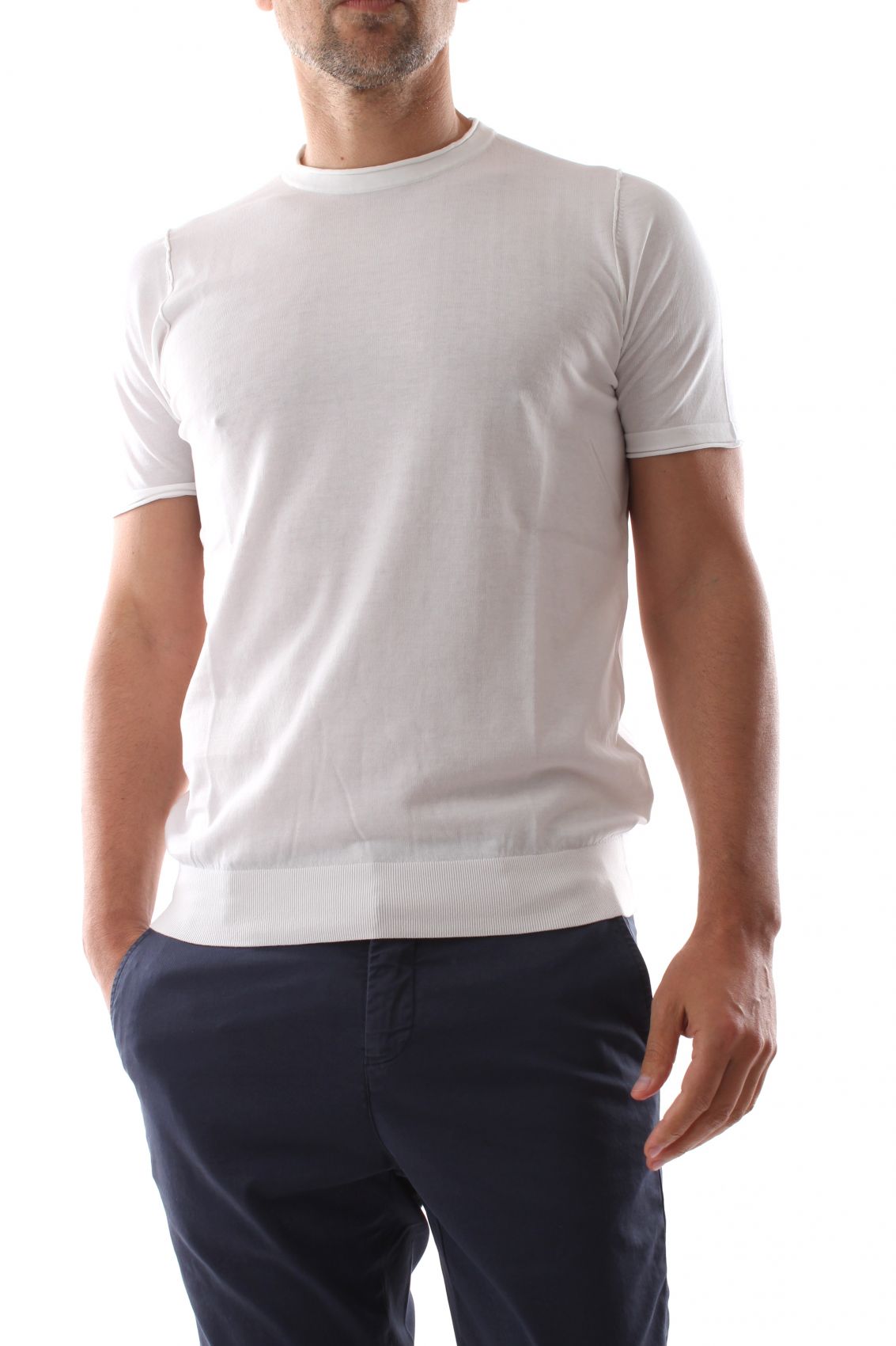 Jeordies Shirts Man Jeordie's 60554 Lap Mm Shaved Curl 100 White In White
