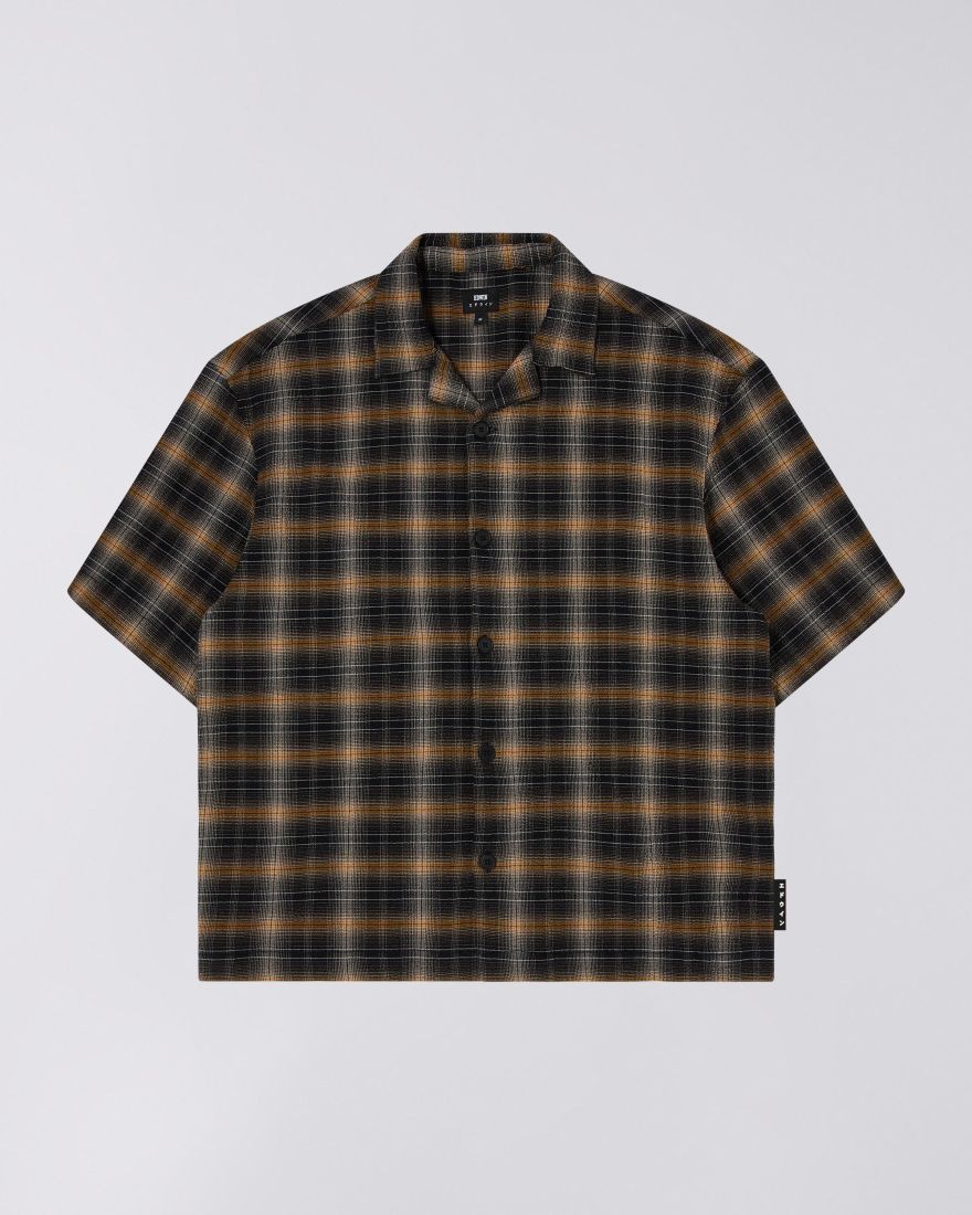 Edwin Shirts Man I033451.1xb.67. Saga 1xb.67 Black/yellow In Brown