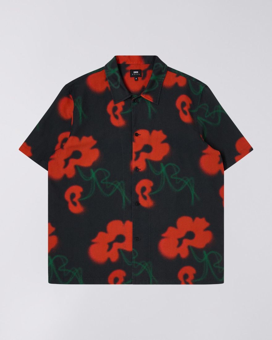 Edwin Shirts Man  I033388.60b.67. Garden 60b.67 Red/black In Red