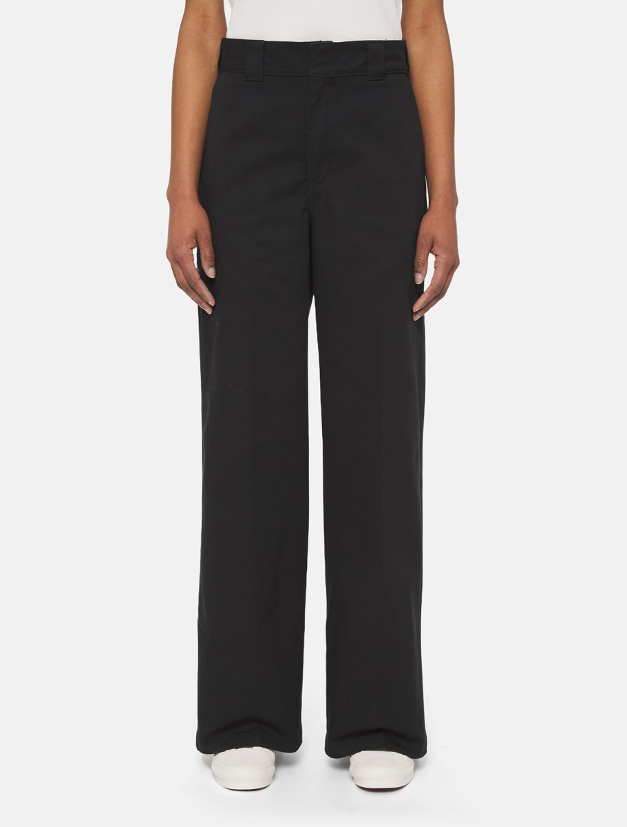 Women's trousers Dickies w wide leg pant dk0a4yse blk