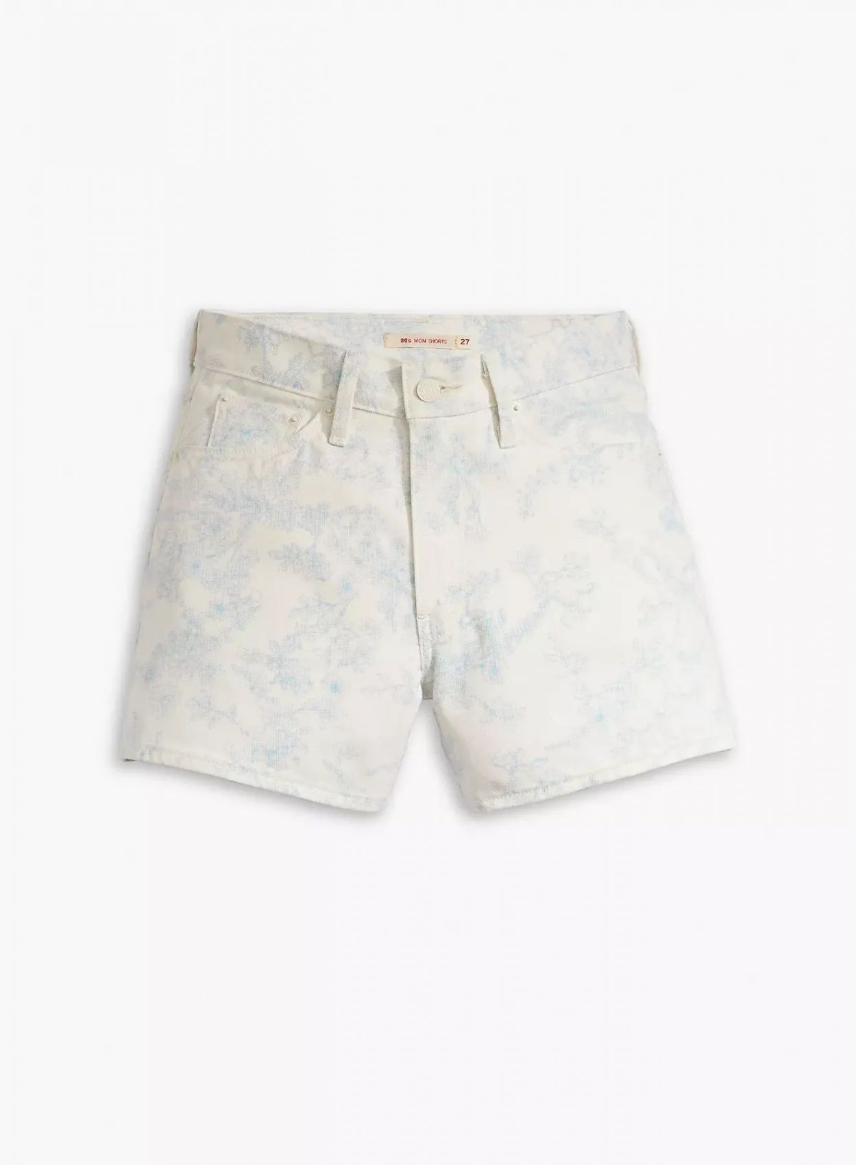Levi's Shorts And Bermuda Woman Levis A4614 0001 - Wellthread 80s Mom Short Abstract Indigo Ink In White