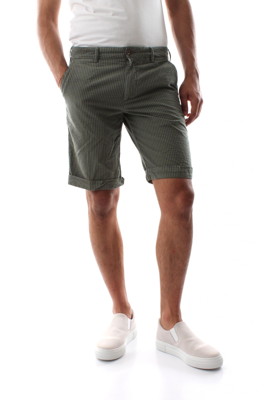 40weft Shorts And Bermuda Man  Sergent 2136/2132/1738 Bw1765 Green In Green