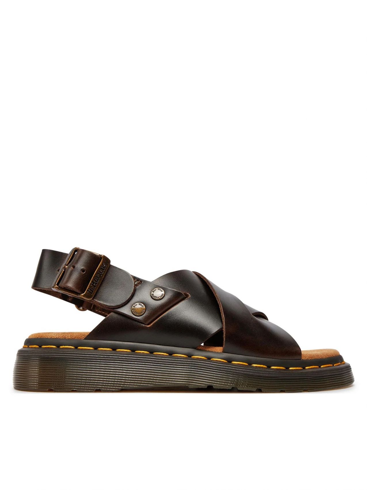 Dr. Martens Sandals Man  31577375 Zane Dark Brown In Brown