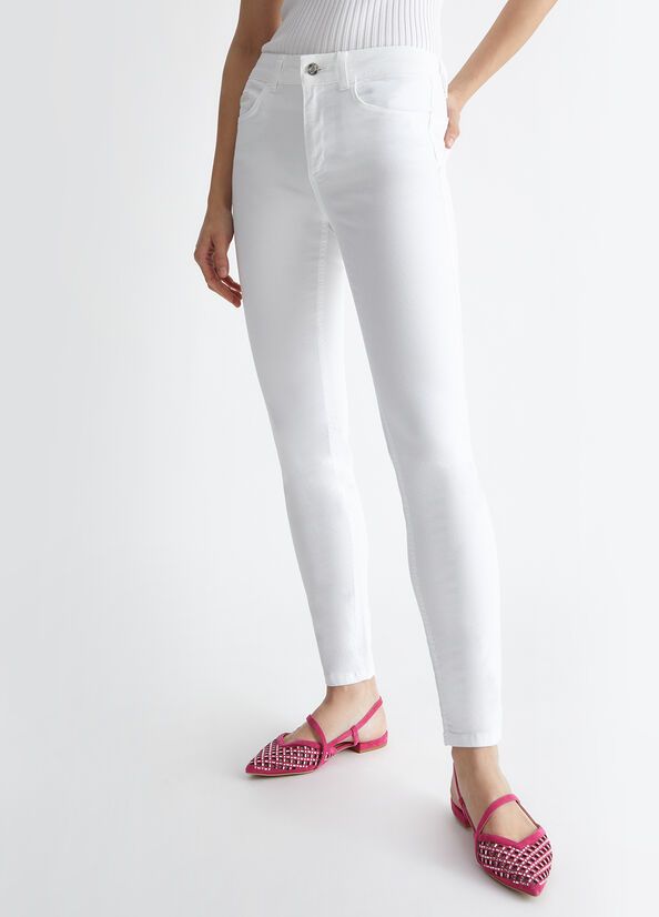 Liu •jo Jeans Woman Liu Jo Ua4013 T3546b 111 In White