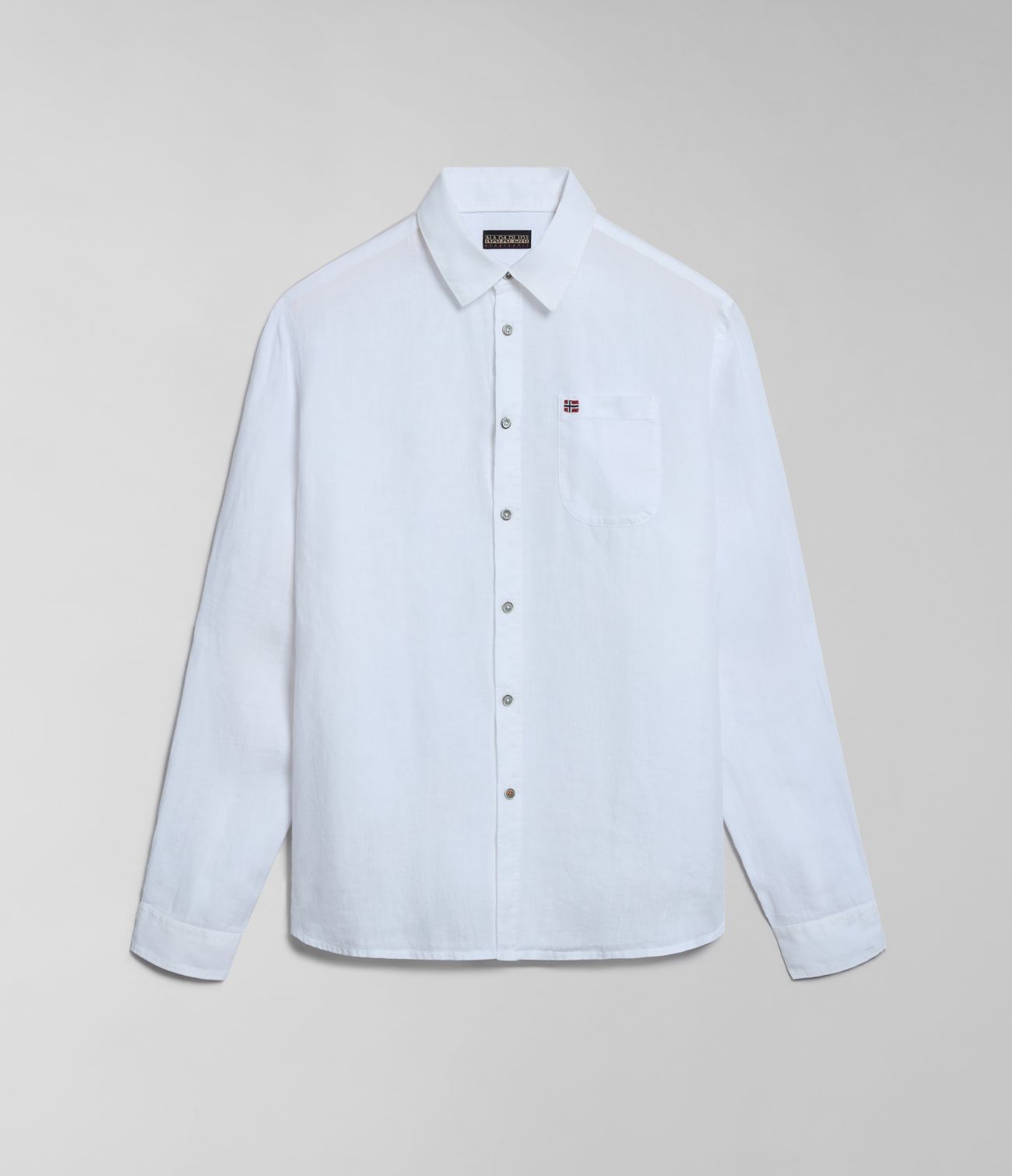 shirts man Napapijri g-linen ls np0a4hq2 002
