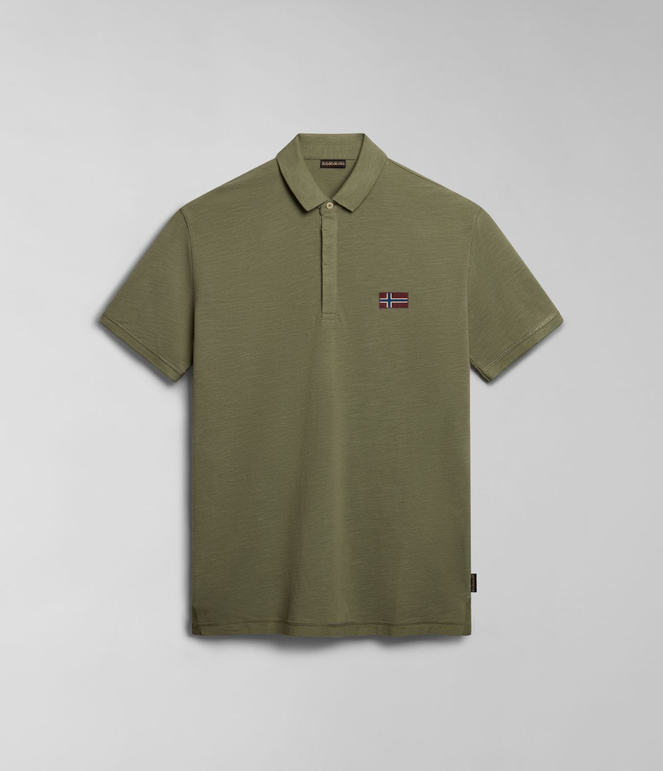 Napapijri Polo Man  Ebea 2 Np0a4hpy Gae Green Lichen In Green