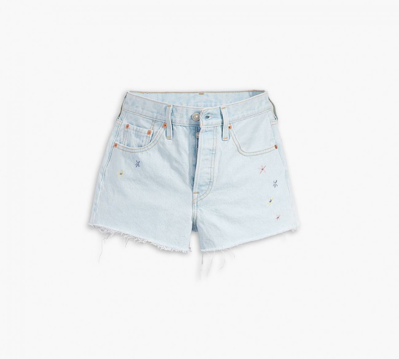 Levi's Shorts And Bermuda Woman Levis 56327 0397 - 501 Short Blossom Garden In Blue