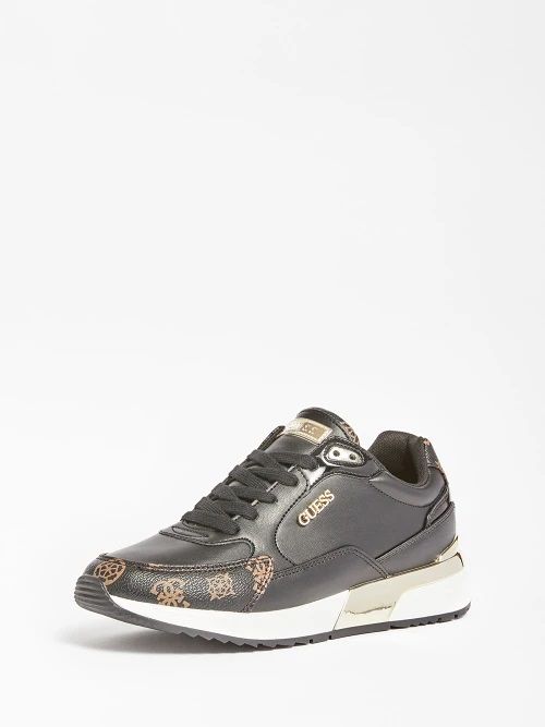 Guess Women's Sneakers  Fl5mox Fal12 Blkbr In Black