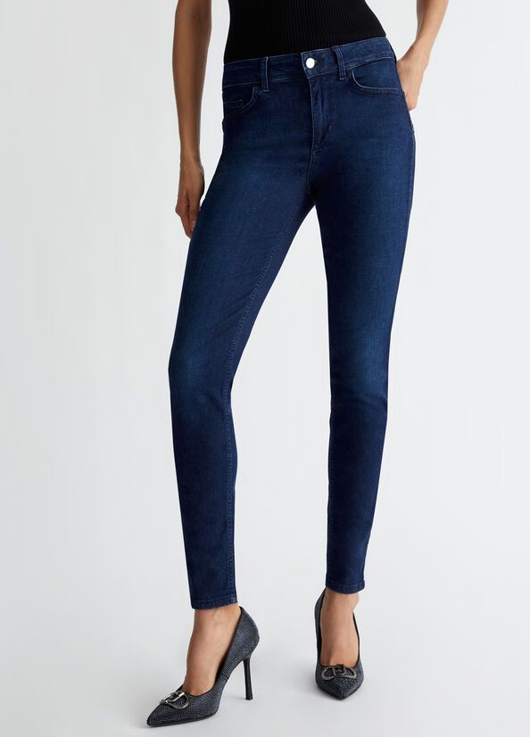 Liu •jo Jeans Woman Liu Jo Divine Uf4013 D4614 78218 In Blue