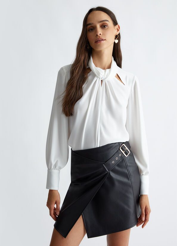 Liu •jo Women's Shirts Liu Jo Wf4470 T4241 10701 In White