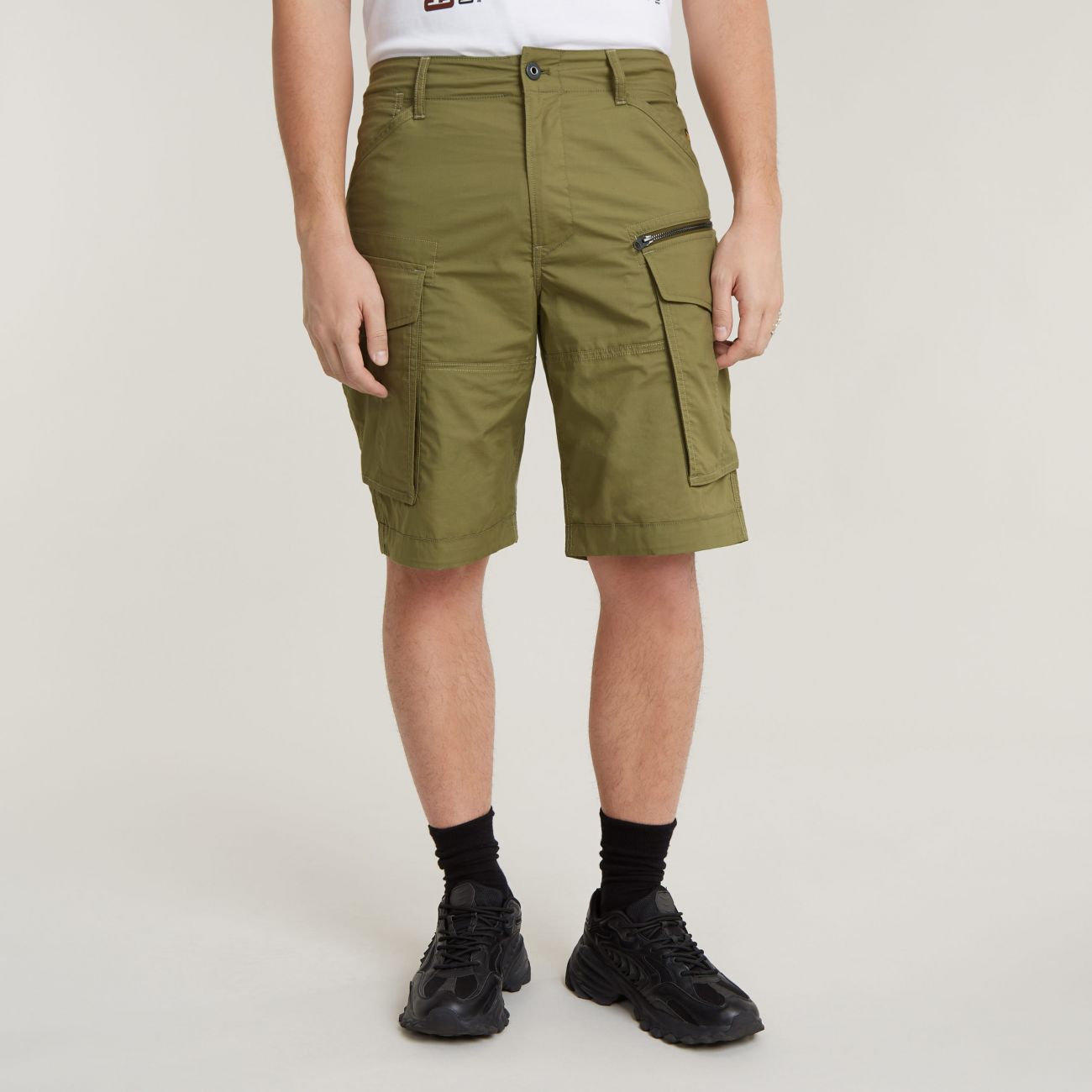 G-star Shorts And Bermuda Man  D08566 D308 Ripstop - Rovic Zip Rlxd B212 Smoke Olives In Green