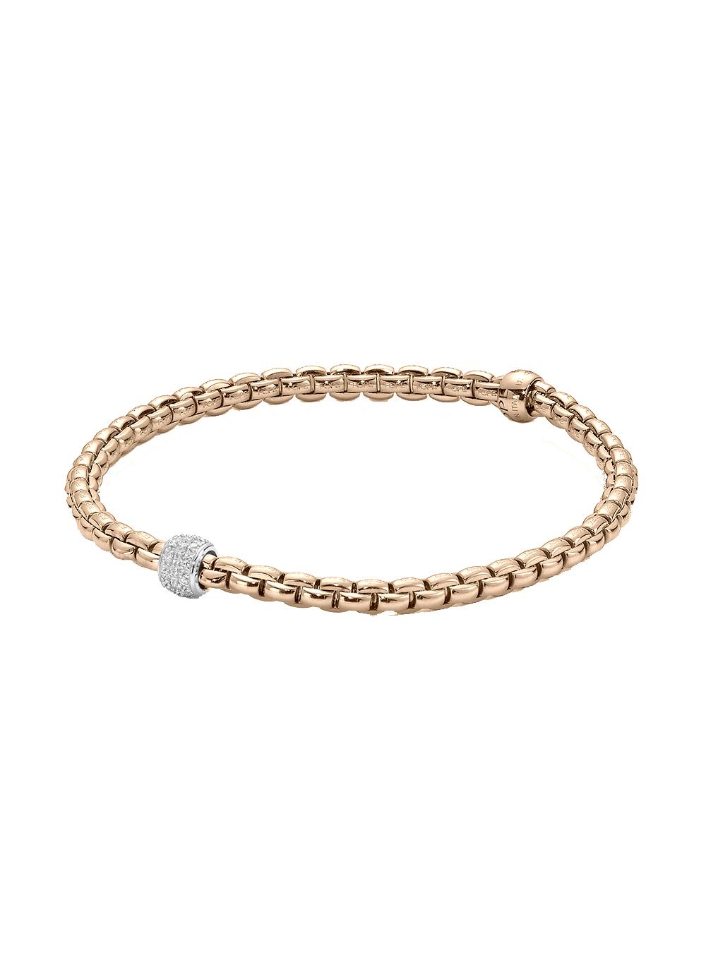 Bracelet Woman Fope 733B_PAVEM Eka Flex-it