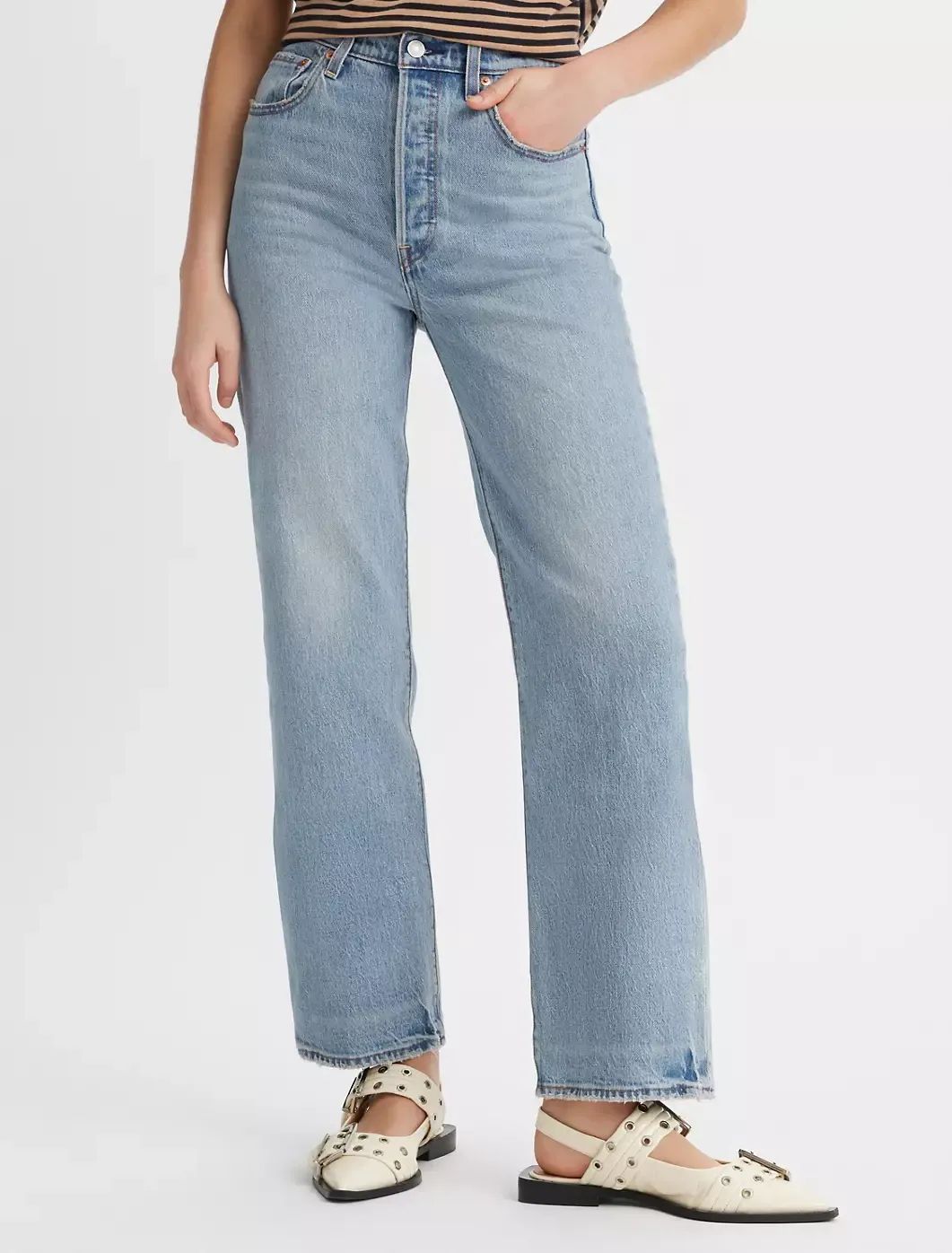 Levi's Jeans Woman Levis 72693 0219 L.27 - Ribcage Les Share In Blue