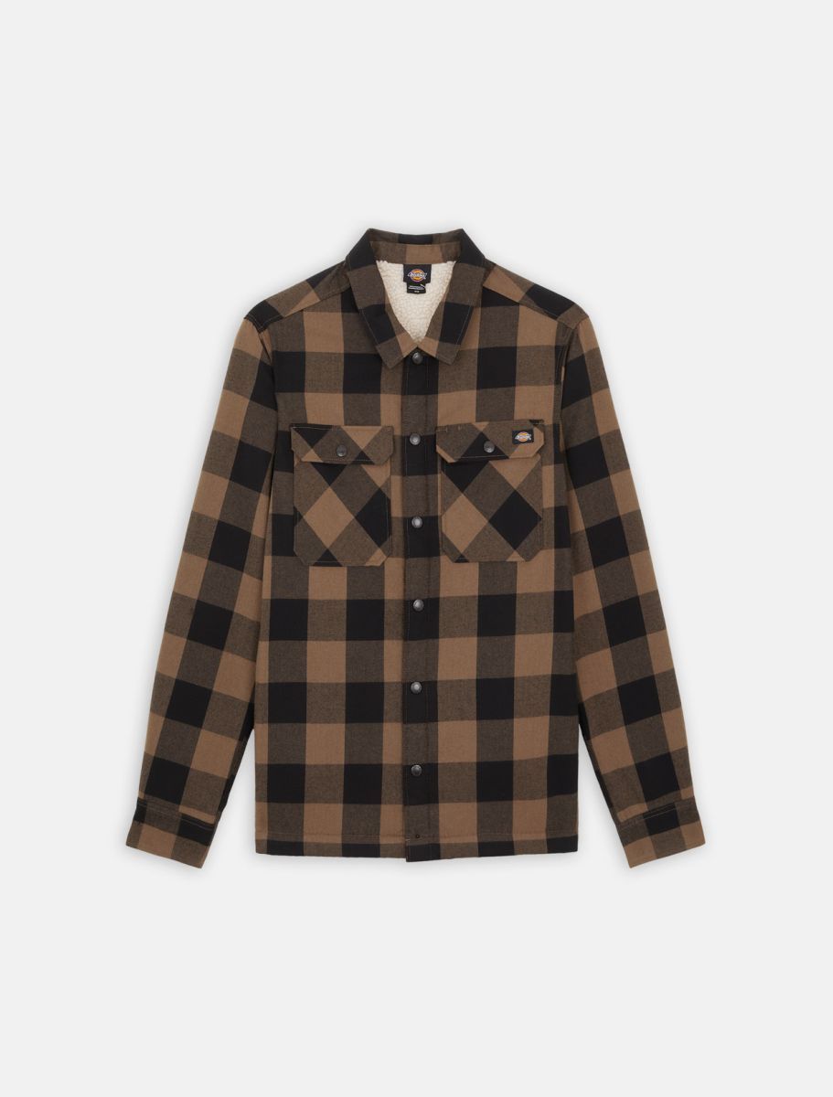 Dickies Shirts Man Lined Sacrament Dk0a4xgr Mr11 Mushroom In Multi