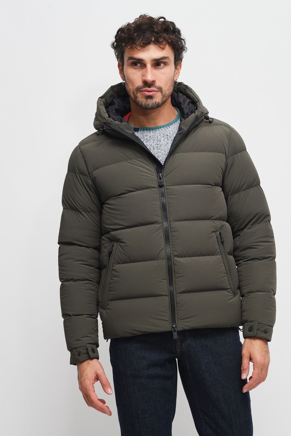 People Of Shibuya Jackets And Jackets Man Abaka Pm786 Short Jacket 899 Green In Green