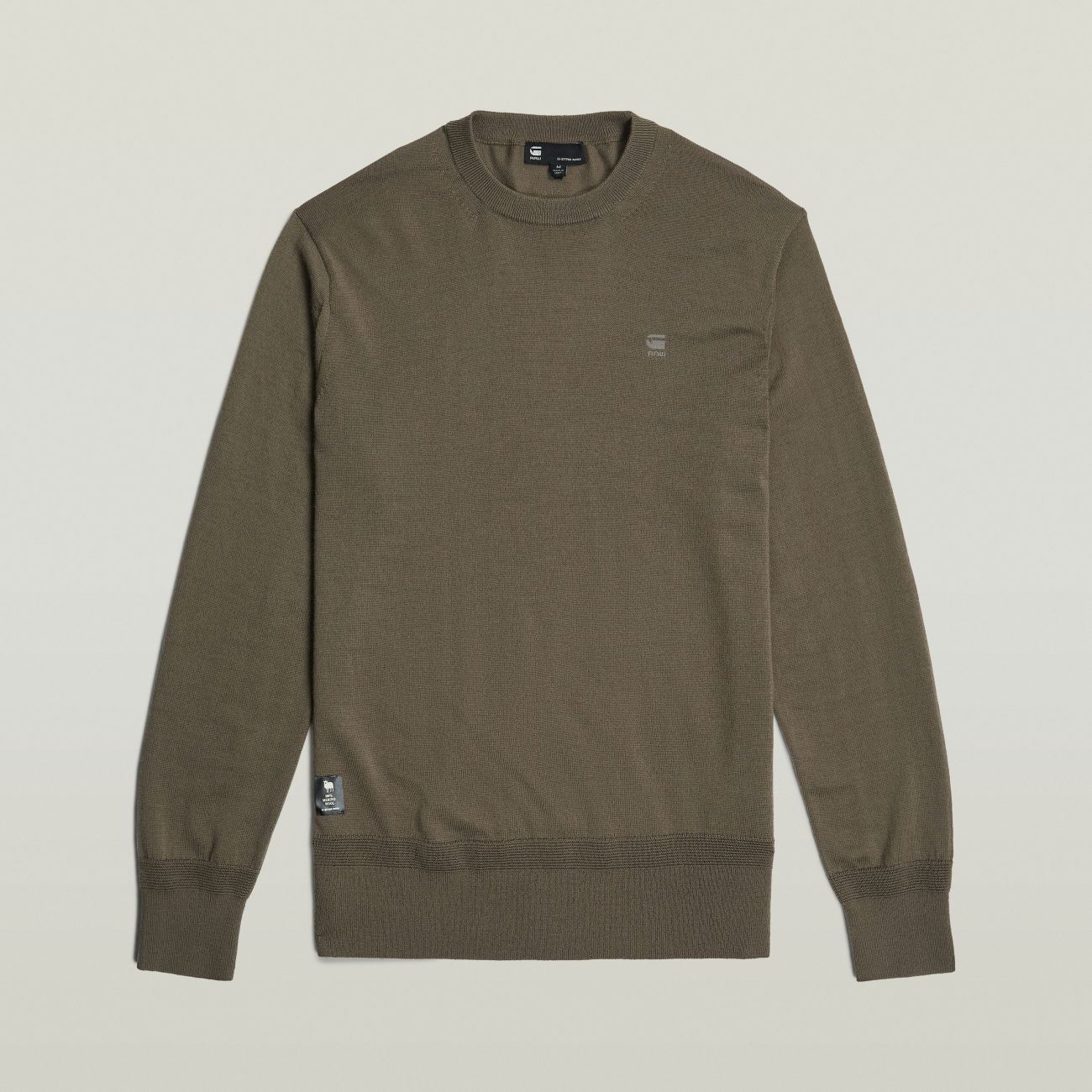G-star Shirts Man  D25174-d847 Premium Core Knit 273 Turf In Green
