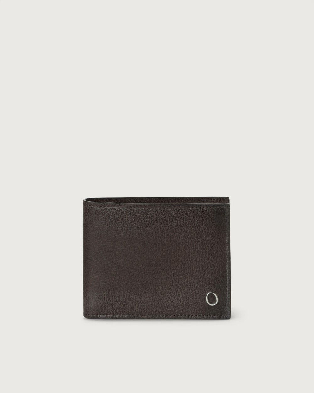 Orciani Hammered-leather Wallet In Brown