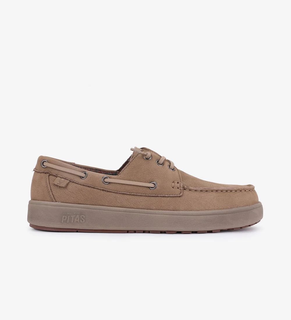 Pitas Mocassini Man  Daiki Leather 57 Beige In Sand