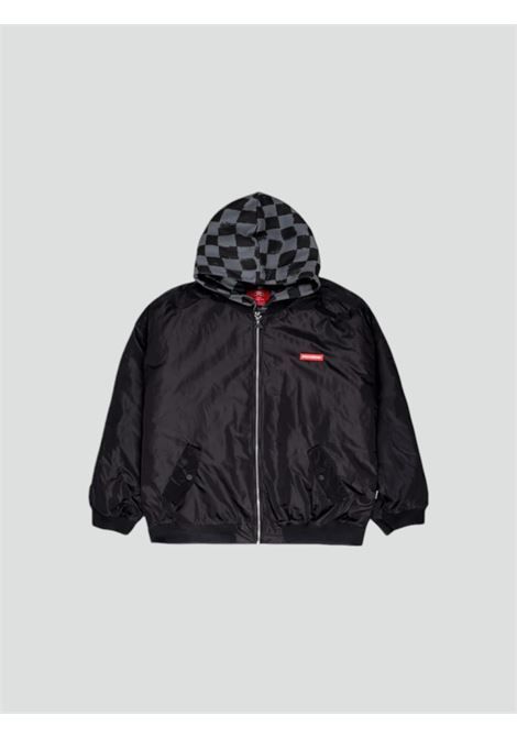 Sprayground Jackets And Jackets Man  Sp610grey Blind Side Bomber Brown In Black