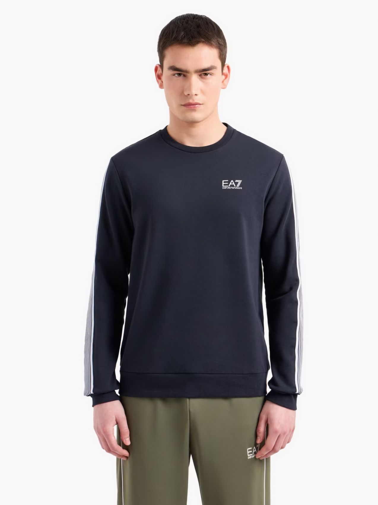 Ea7 Sweatshirt Sport Man  6dpm05 Pj16z 1562 Blue Arms