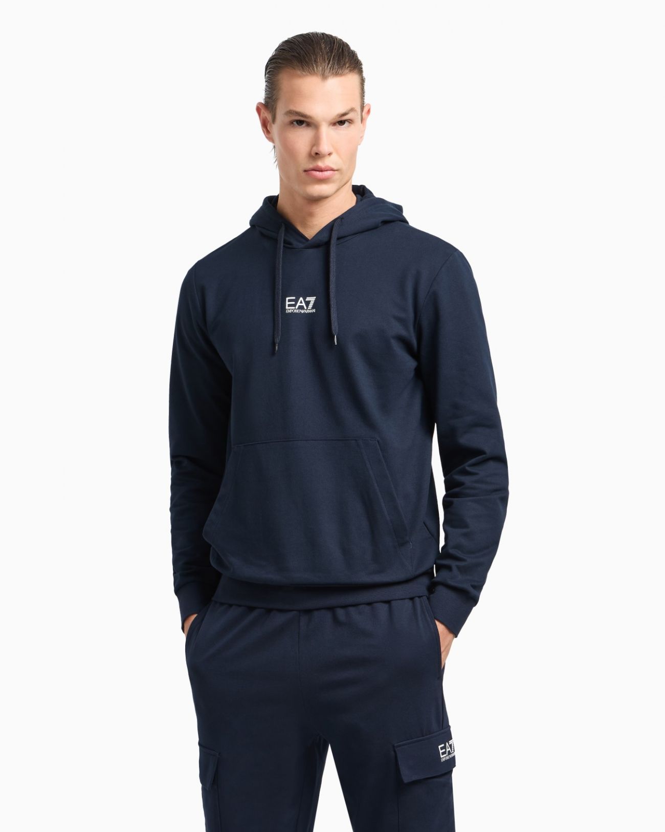 Ea7 Sweatshirt Sport Man  8npm32 Pjvrz 1562 Blue Arms
