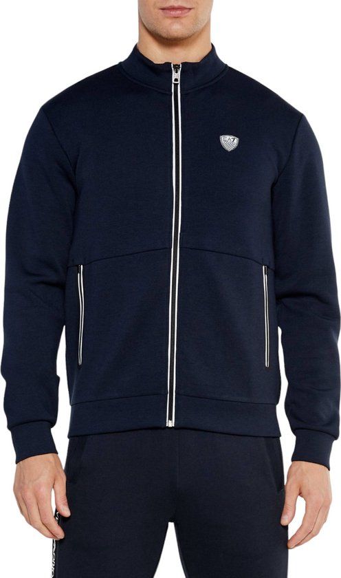 Ea7 Sweatshirt Sport Man  8npm19 Pj4ez Premium Core 1562 Blue Arms