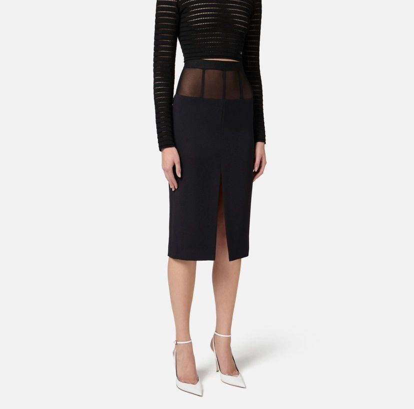 Elisabetta Franchi Female Skirts  Go06653e2 110 In Black
