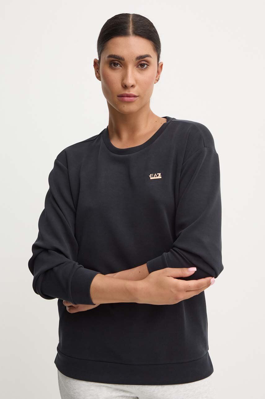 Ea7 Women's Sports Sweatshirt  6dtm07 Tjzbz 0210 Black