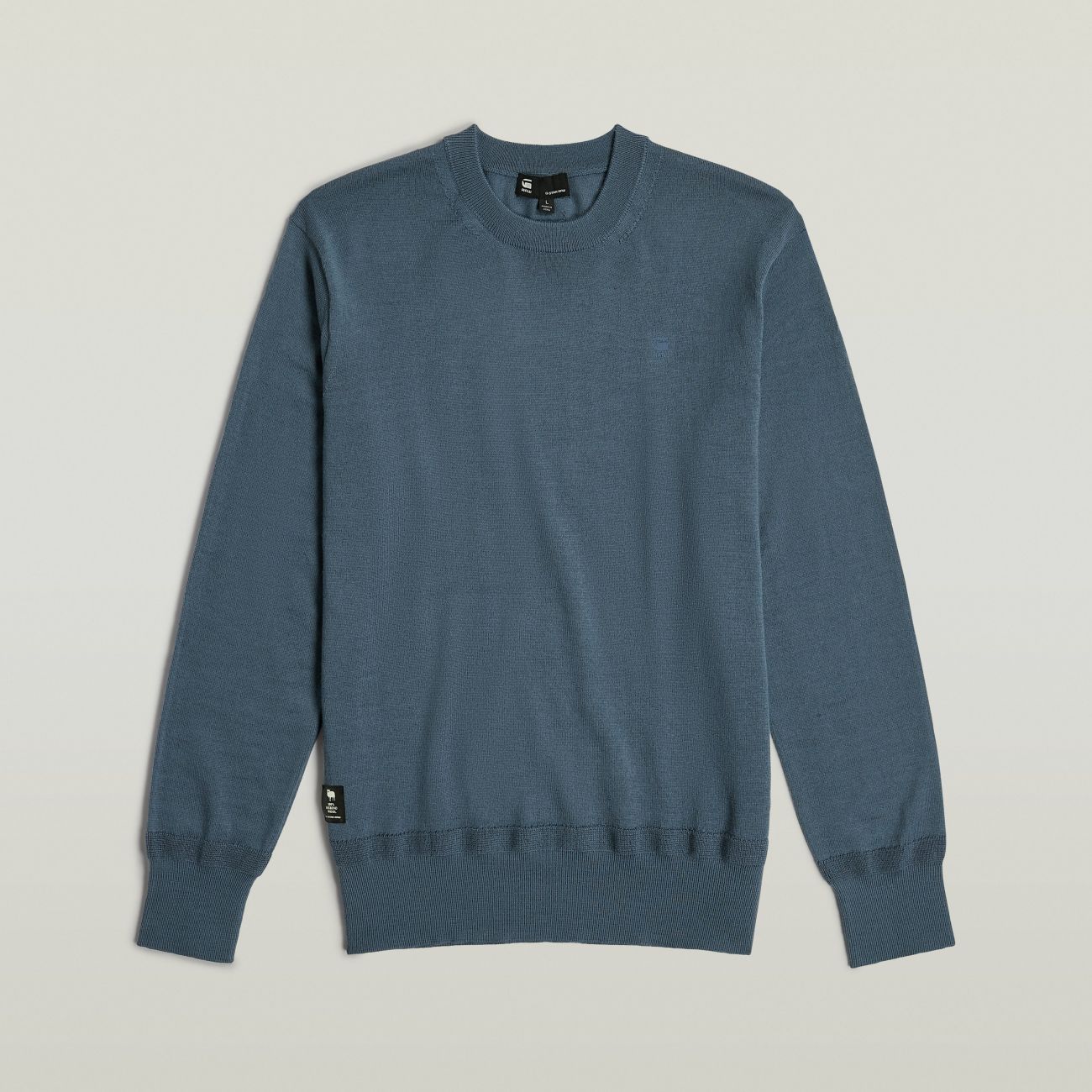 G-star Shirts Man  D25174-d847 Premium Core Knit 1820 Avio In Blue