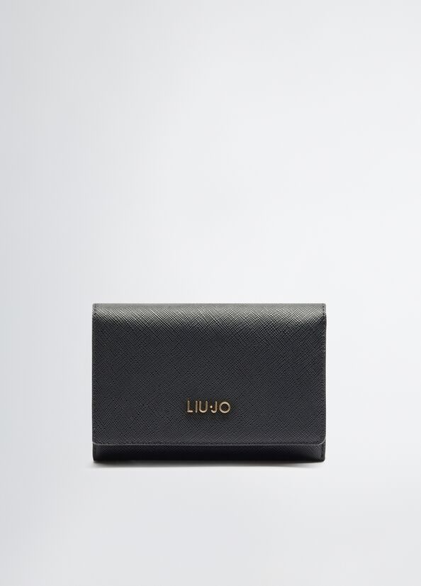 Liu •jo Wallet And Portatessere Donna Liu Jo Aa5167 E0087 22222 In Black