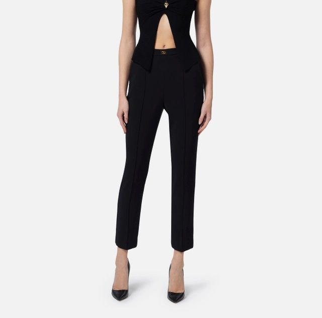 Elisabetta Franchi Women's Trousers Pa07651e2 110 In Black