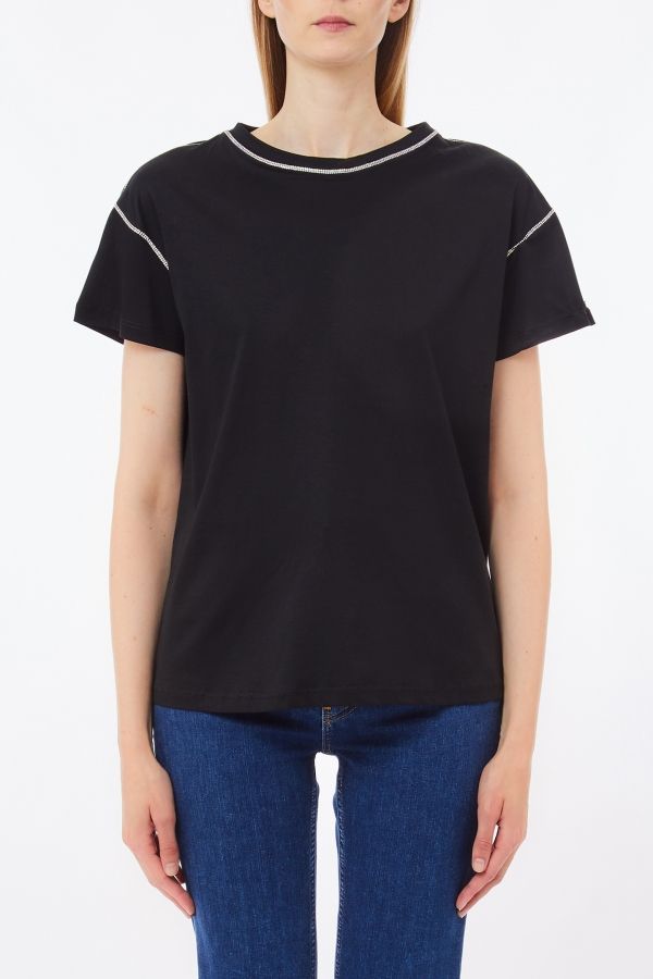 Liu •jo T-shirt Woman Liu Jo Wa5148 J4893 22222 In Black