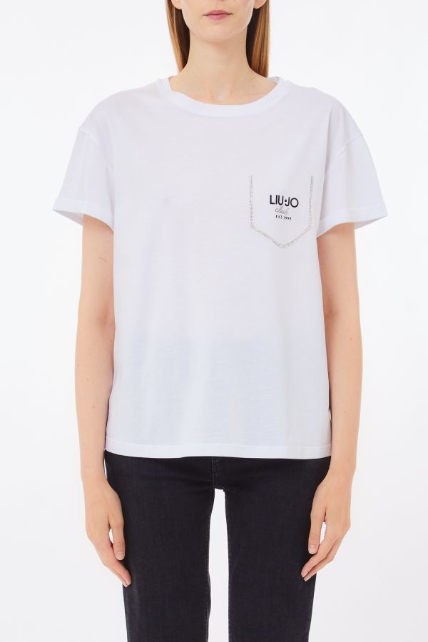 Liu •jo T-shirt Woman Liu Jo Wa5145 J4893 M9446 In White