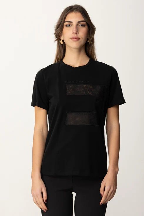 Elisabetta Franchi T-shirt Woman  Ma03151e2 110 In Black