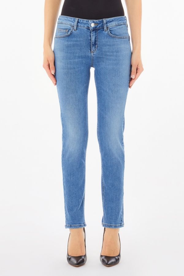 Liu •jo Jeans Woman Liu Jo Divine Ua4002 D4448 787 In Blue