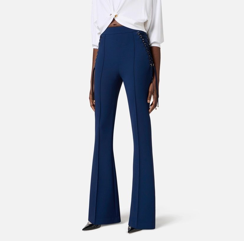 Elisabetta Franchi Women's Trousers Pa08351e2 Dc8 In Animal Print