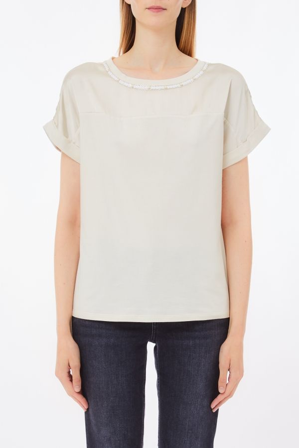 Liu •jo T-shirt Woman Liu Jo Wa5159 J5923 2030 In Sand