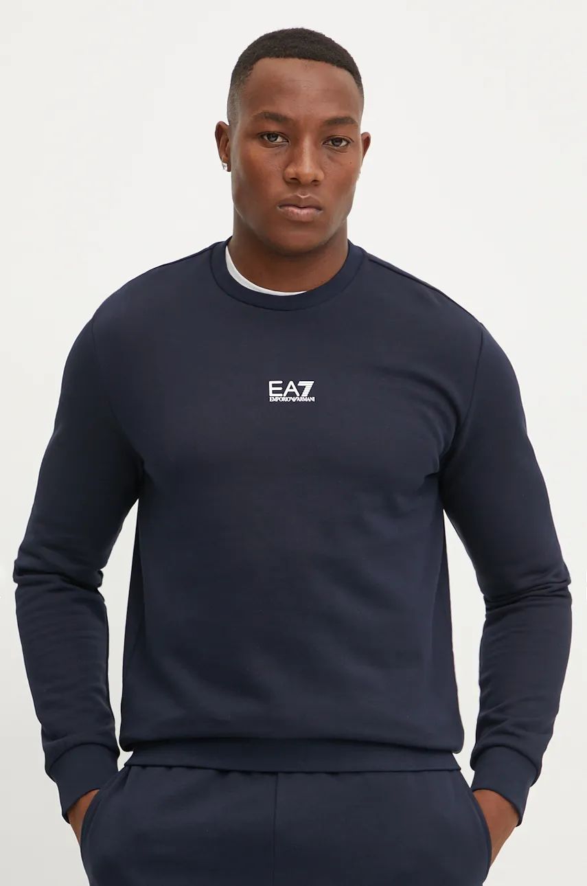 Ea7 Sweatshirt Sport Man  8npm34 Pjvtz Core Id 1562 Armor Blue