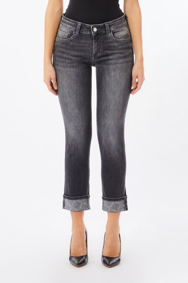 Liu •jo Jeans Woman Liu Jo Monro Uf5006 D4615 87352 In Black
