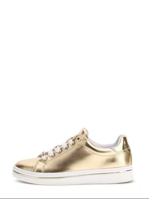 Guess Women's Sneakers  Fltss3 Lel12 Stasey3 Platinum In Gray